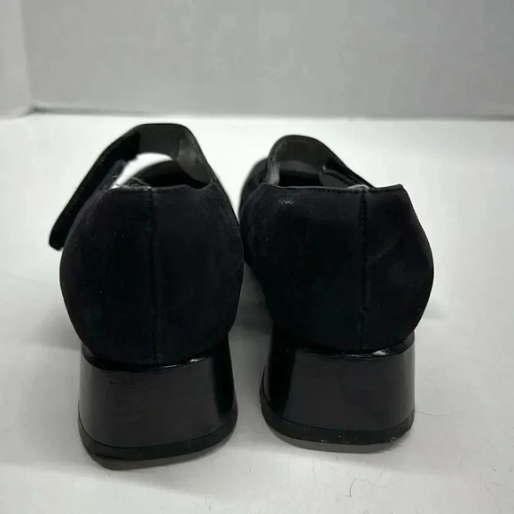 Beautifeel MaryJanes Low High Heel Pumps Shoes Suede Black Size 36 6 Narrow - Picture 4 of 11